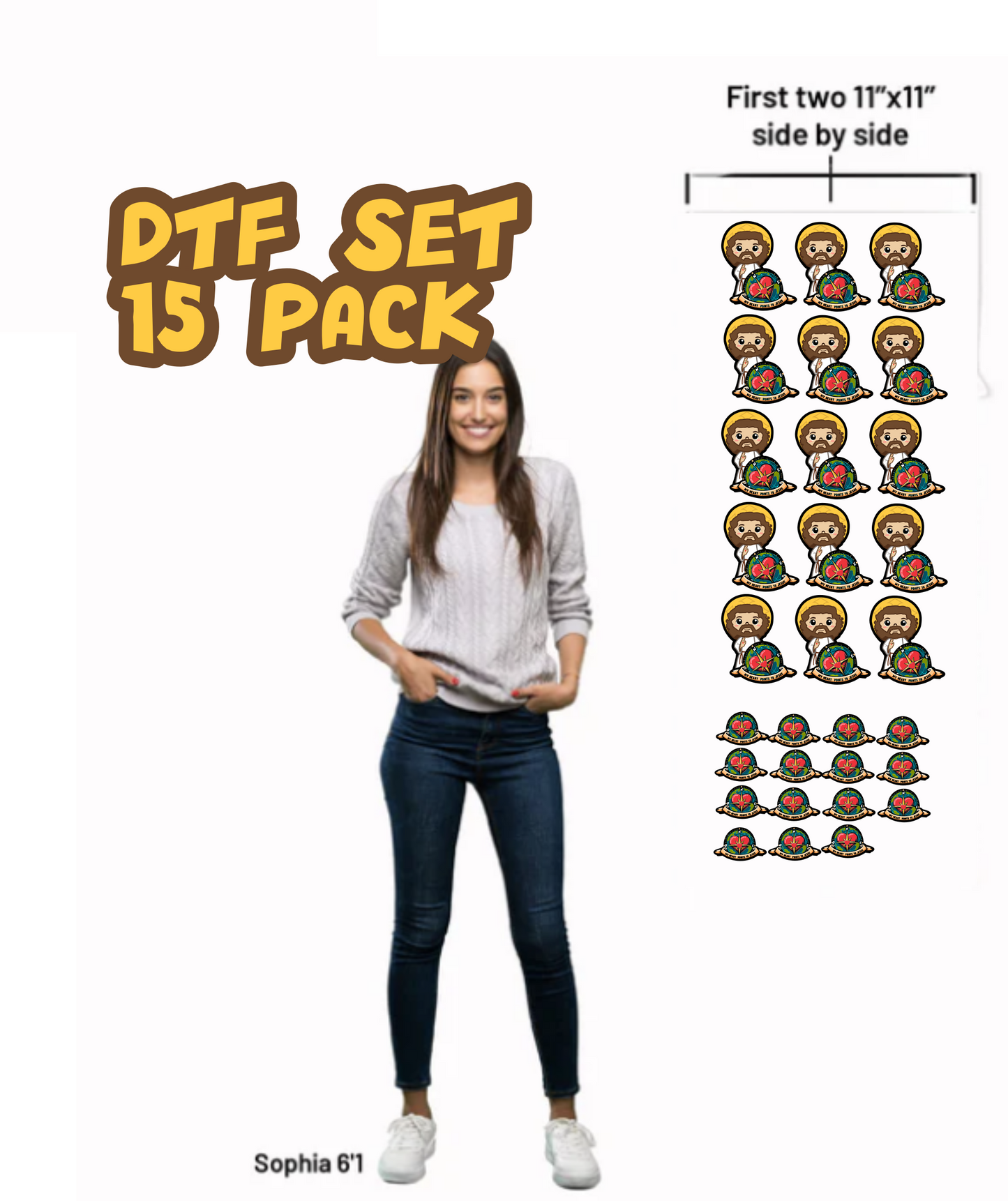 PRE ORDER DTF Sheet, Direct to Film ready to apply to your very own T-Shirts