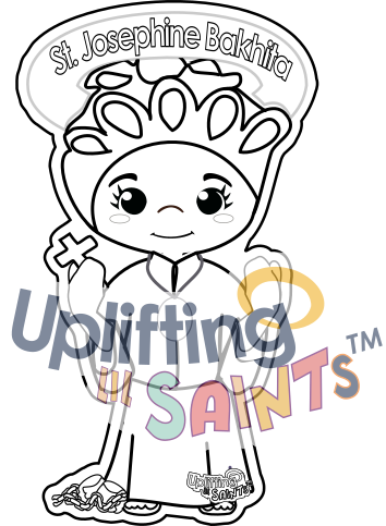 Saint Josephine Bakhita DIGITAL DOWNLOAD UpliftingLilSaints Saint Josephine Bakhita