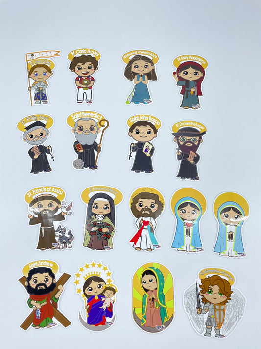 Special VBS Pack include 150 stickers of your favorite Uplifting Lil Saints Sticker (Pick your Favorite) (2.5 Inch Tall)
