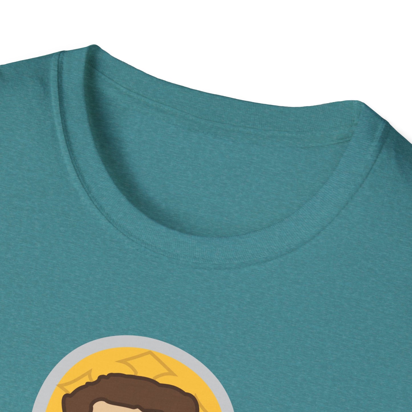 True North VBS Uplifting Lil Jesus Explorer True North Unisex Softstyle T-Shirt - My Heart Points to Jesus!