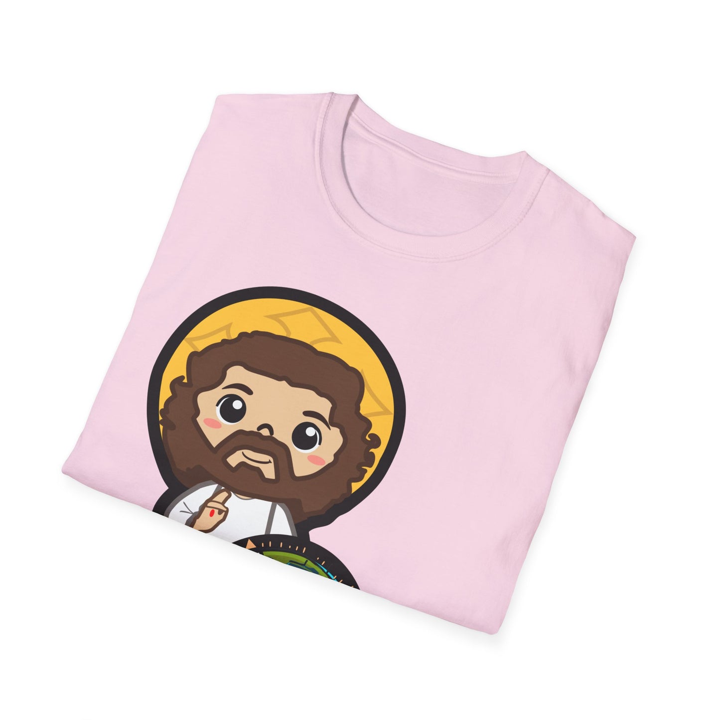 True North VBS Uplifitng Lil Jesus with Compass Unisex Softstyle T-Shirt - My Heart Points to Jesus!