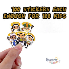 VBS Rainforest Falls Cutest Uplifting Lil Saints Pack VBS – 100 stickers each Character