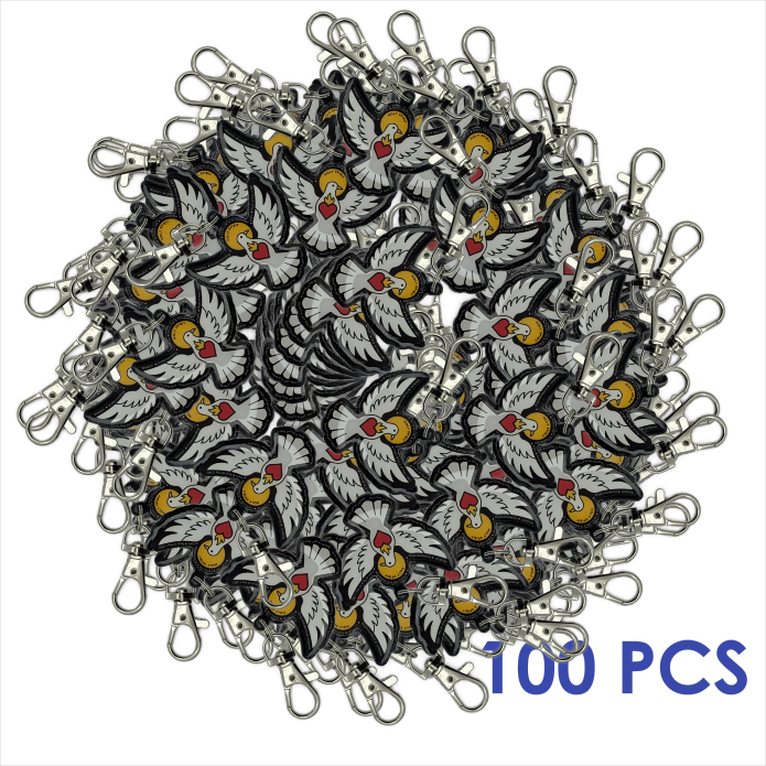 Uplifting Lil Holy Spirit KeyChain.  Acrylic and Resine Small Key Chain