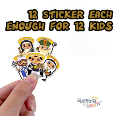 VBS Rainforest Falls Cutest Uplifting Lil Saints Pack VBS – 12 stickers each Character