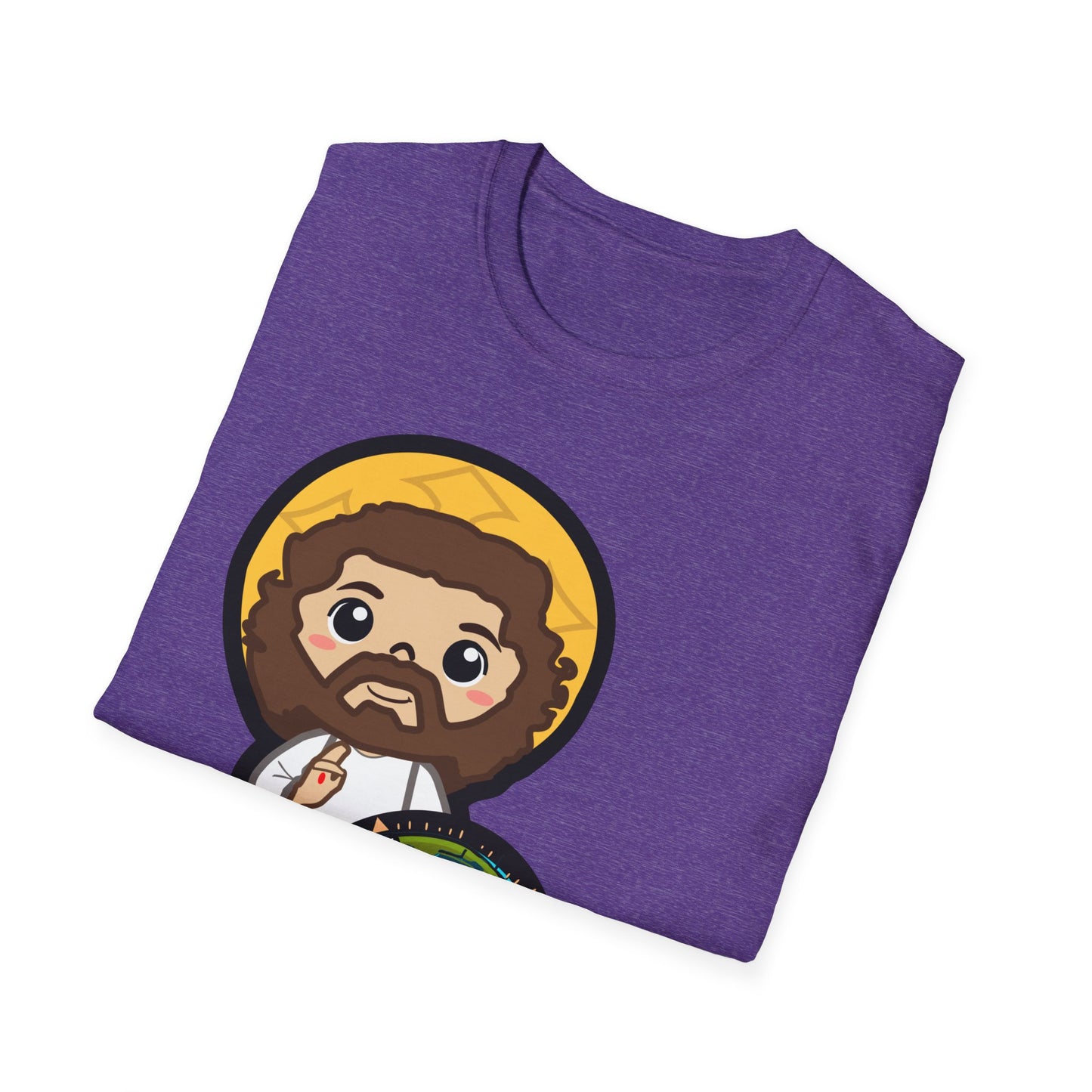 True North VBS Uplifitng Lil Jesus with Compass Unisex Softstyle T-Shirt - My Heart Points to Jesus!