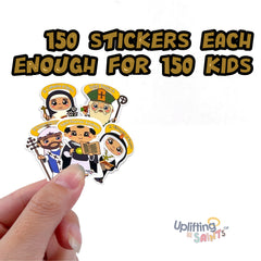 VBS Rainforest Falls Cutest Uplifting Lil Saints Pack VBS – 150 stickers each Character