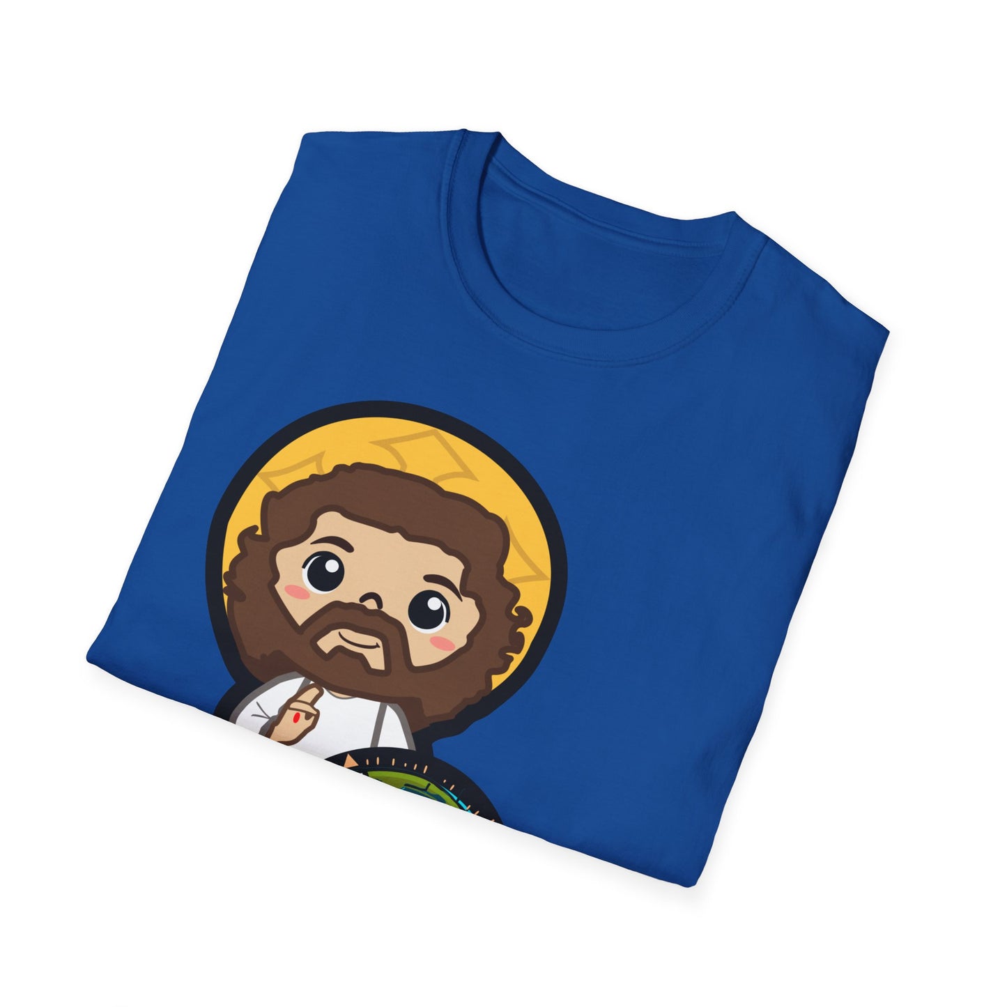 True North VBS Uplifitng Lil Jesus with Compass Unisex Softstyle T-Shirt - My Heart Points to Jesus!