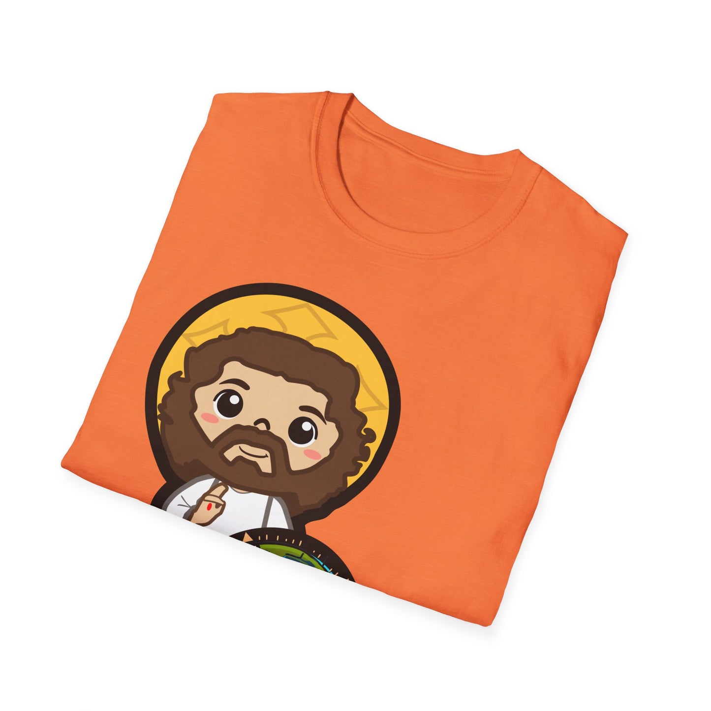 True North VBS Uplifitng Lil Jesus with Compass Unisex Softstyle T-Shirt - My Heart Points to Jesus!