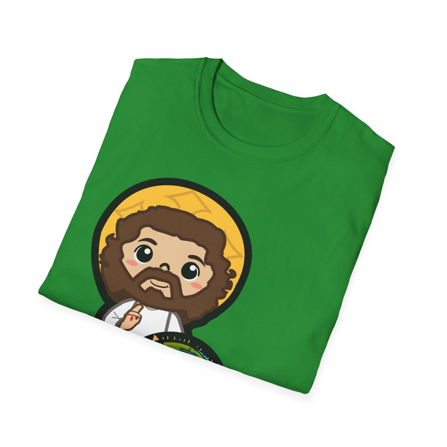 True North VBS Uplifitng Lil Jesus with Compass Unisex Softstyle T-Shirt - My Heart Points to Jesus!