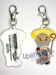Uplifting Lil Saints Large Soft PVC Keychain – Saint Benedict