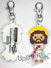 Uplifting Lil Saints Large Soft PVC Keychain – Jesus