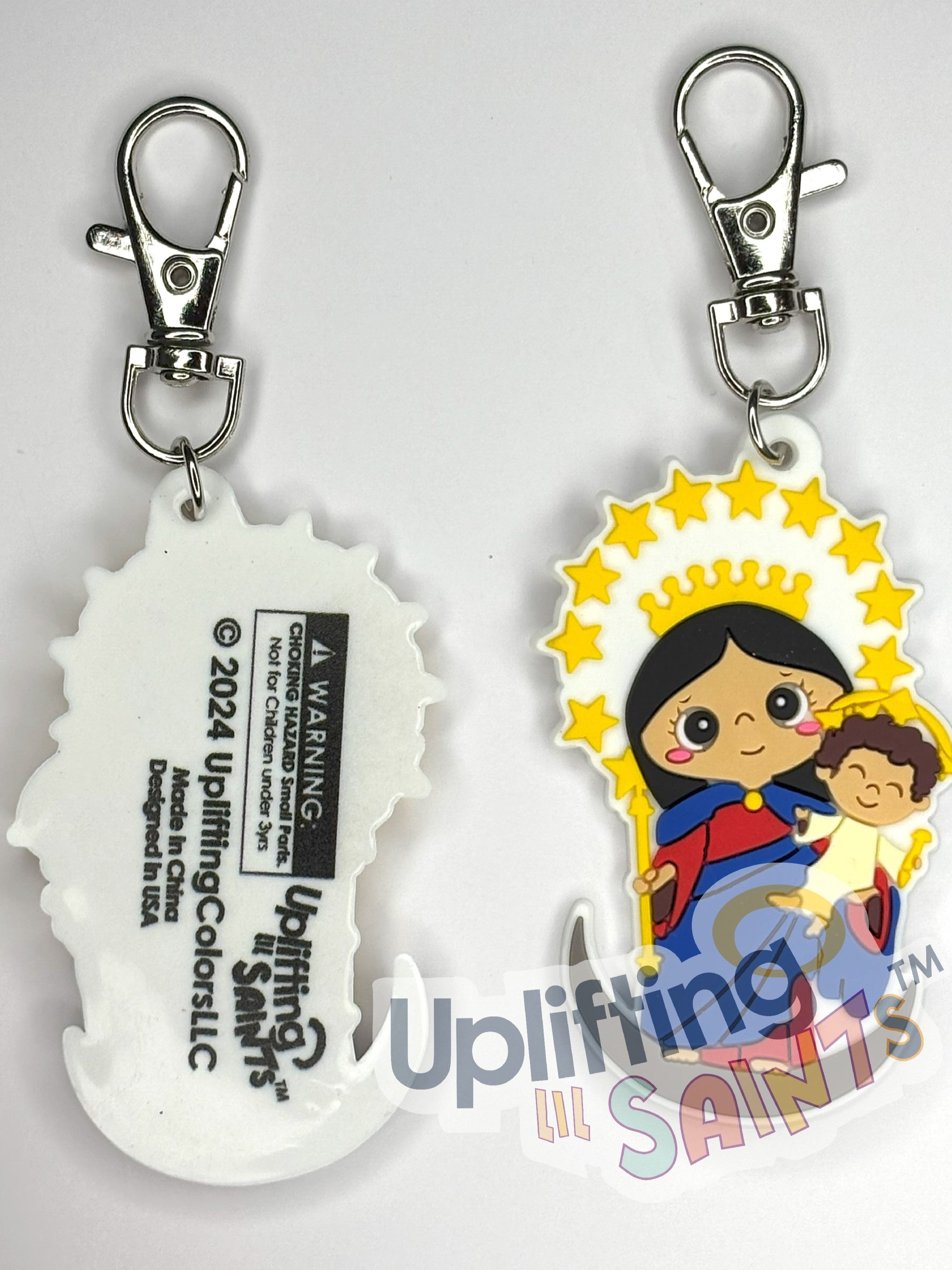 Uplifting Lil Saints Large Soft PVC Keychain