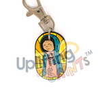 Uplifting Lil Saint Keychain.  Soft PVC Small Keychain