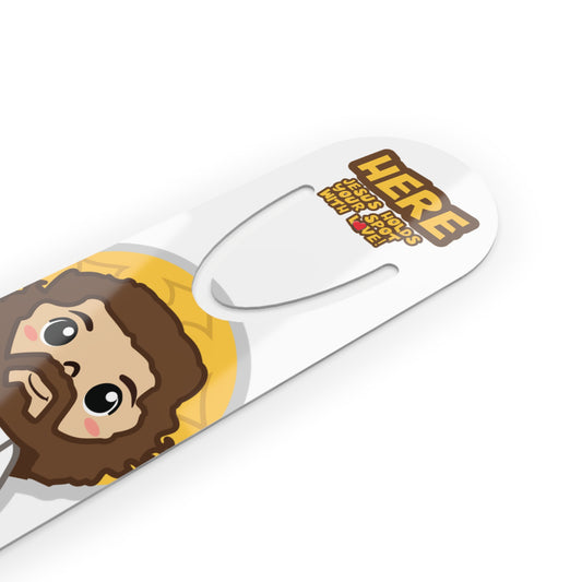 Uplifting Lil Bookmark - Here, Jesus Saves ...Your Spot