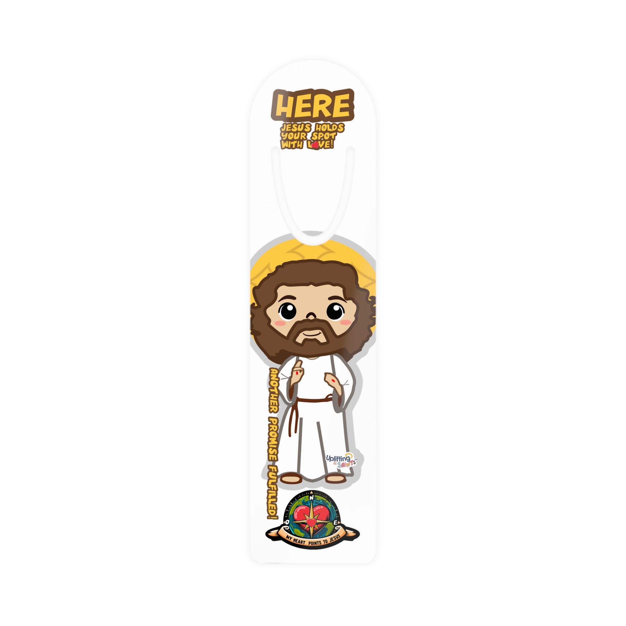 Uplifting Lil Bookmark - Here, Jesus Saves ...Your Spot