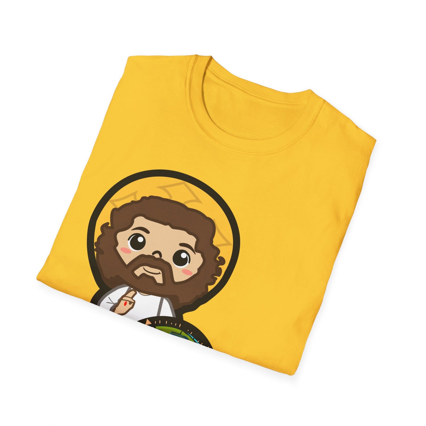 True North VBS Uplifitng Lil Jesus with Compass Unisex Softstyle T-Shirt - My Heart Points to Jesus!