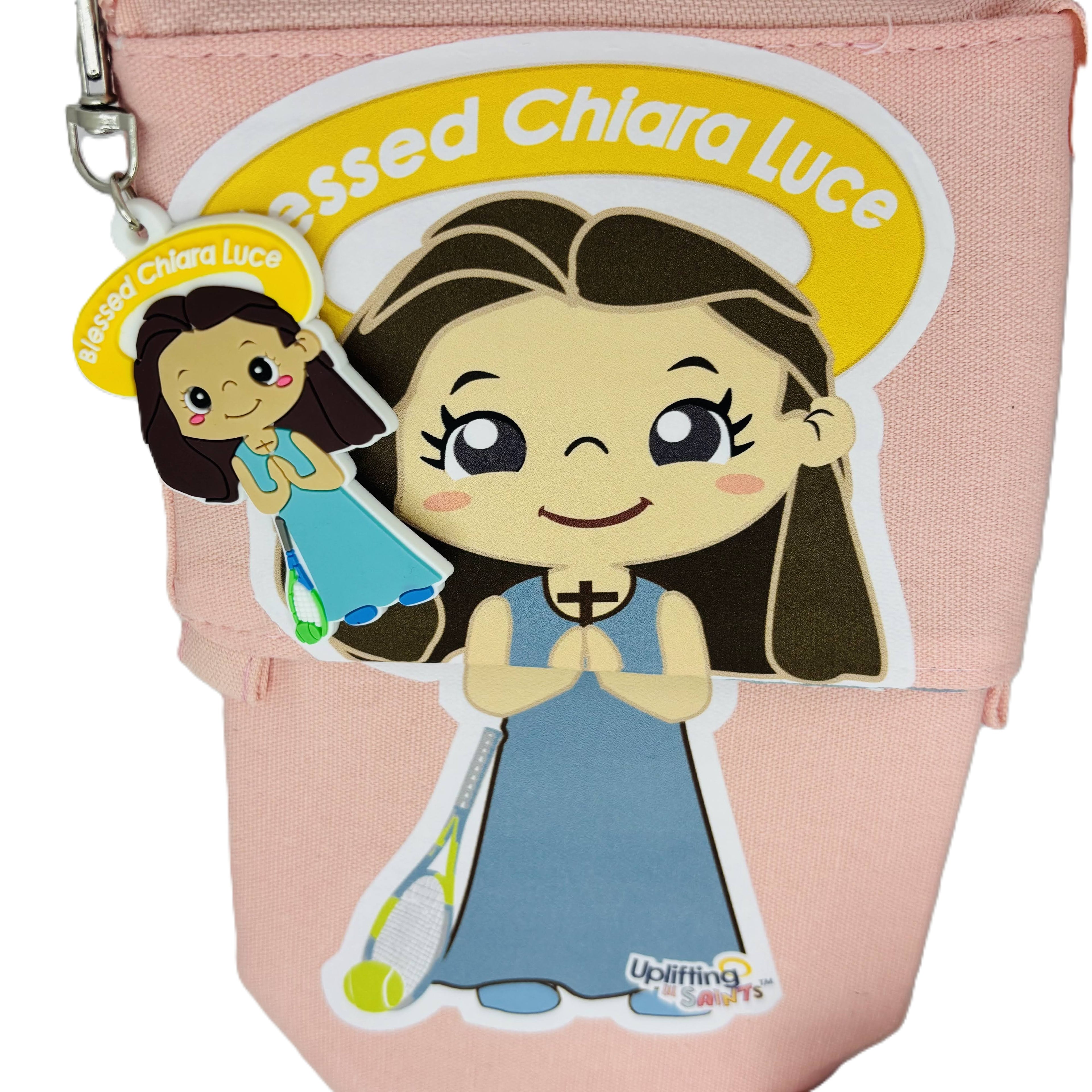 Telescopic Pencil bag canvas with Zipper, Uplifting Lil