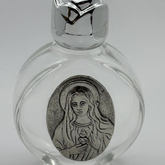 Uplifting Holy water Glass bottle with Charm 15ml – Medal Immaculate Heart of Mary