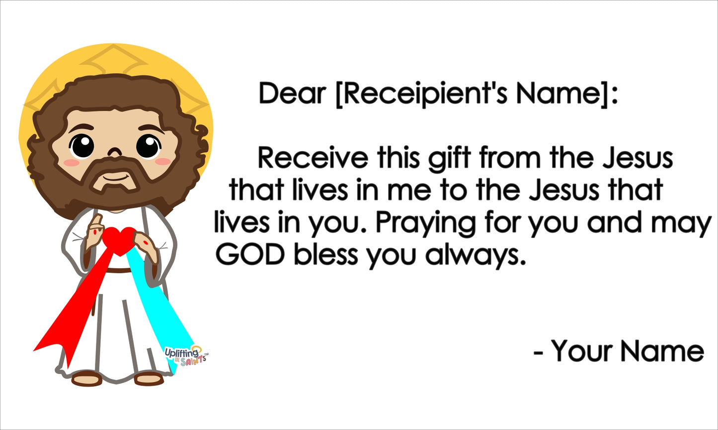 Personalized extra cute Gift Box: Virgin Mary or Jesus Collection for First Communion, Confirmation, or Baptism