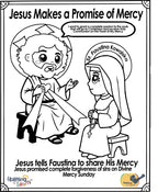 Feast of Divine Mercy Coloring Pages DIGITAL DOWNLOAD