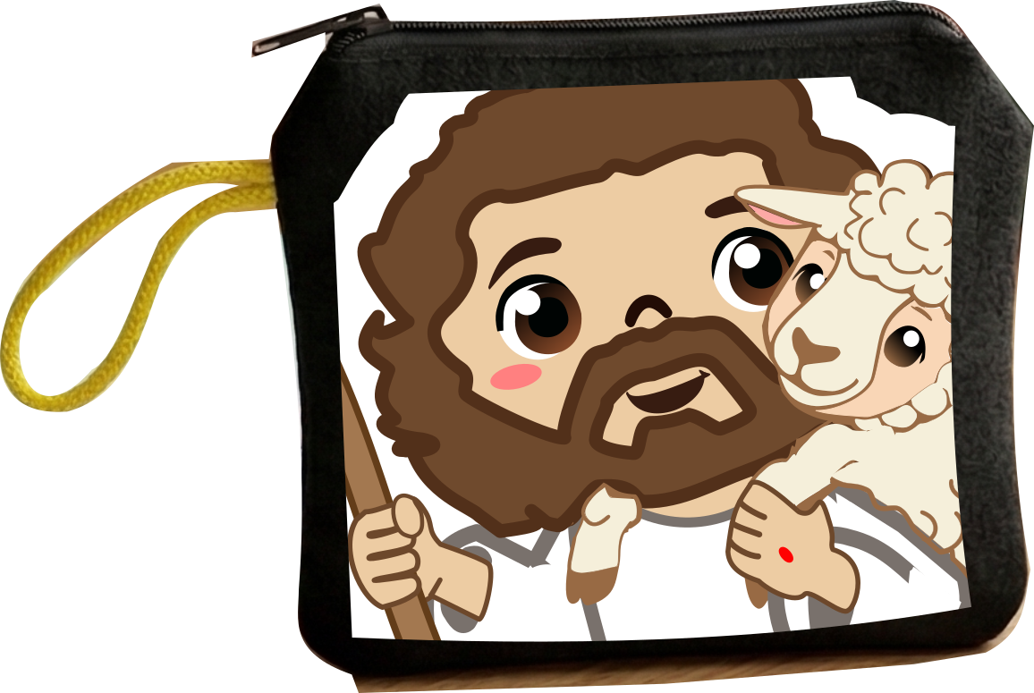 Felt Pouch 3.75" x 3.25" with Uplifting Print