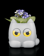 Uplifting Grumpy Kitty Planter