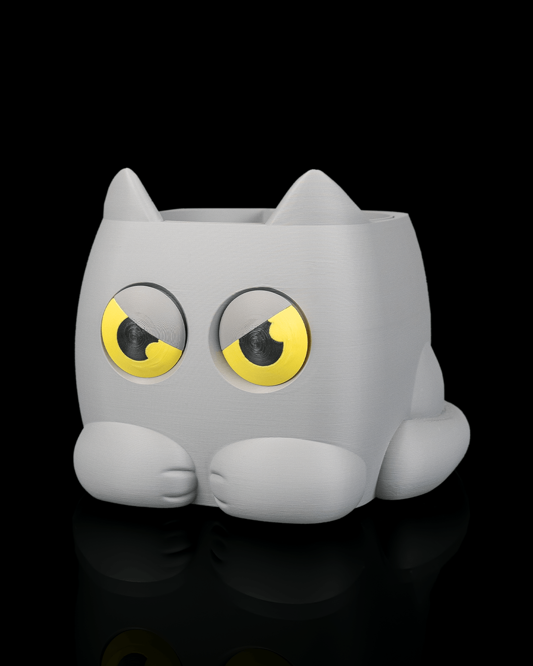 Uplifting Grumpy Kitty Planter