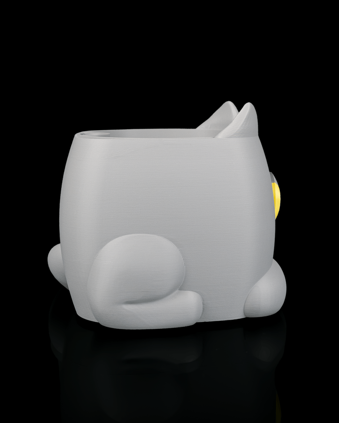 Uplifting Grumpy Kitty Planter