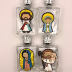 Uplifting Holy water bottle  Glass with Charm