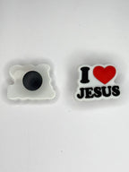 Faith Cute Shoe Charms, Jesus Saves, I Love Jesus Shoe Charms