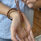 Rosary Bracelet with Natural Gemstone and Secure Magnetic Clasp, Perfect Gift for First Communion, Confirmation, and Sacraments