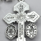 Miraculous Medal Rosary, Glass Pearl beads and Cross decade Beads