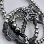 Panacord Rosary , Uplifting Our Lady , St Michael,  St Benedict Metallic Alloy Medal