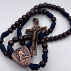 Panacord Rosary , Uplifting Our Lady , St Michael,  St Benedict Metallic Alloy Medal