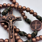 Panacord Rosary , Uplifting Our Lady , St Michael,  St Benedict Metallic Alloy Medal