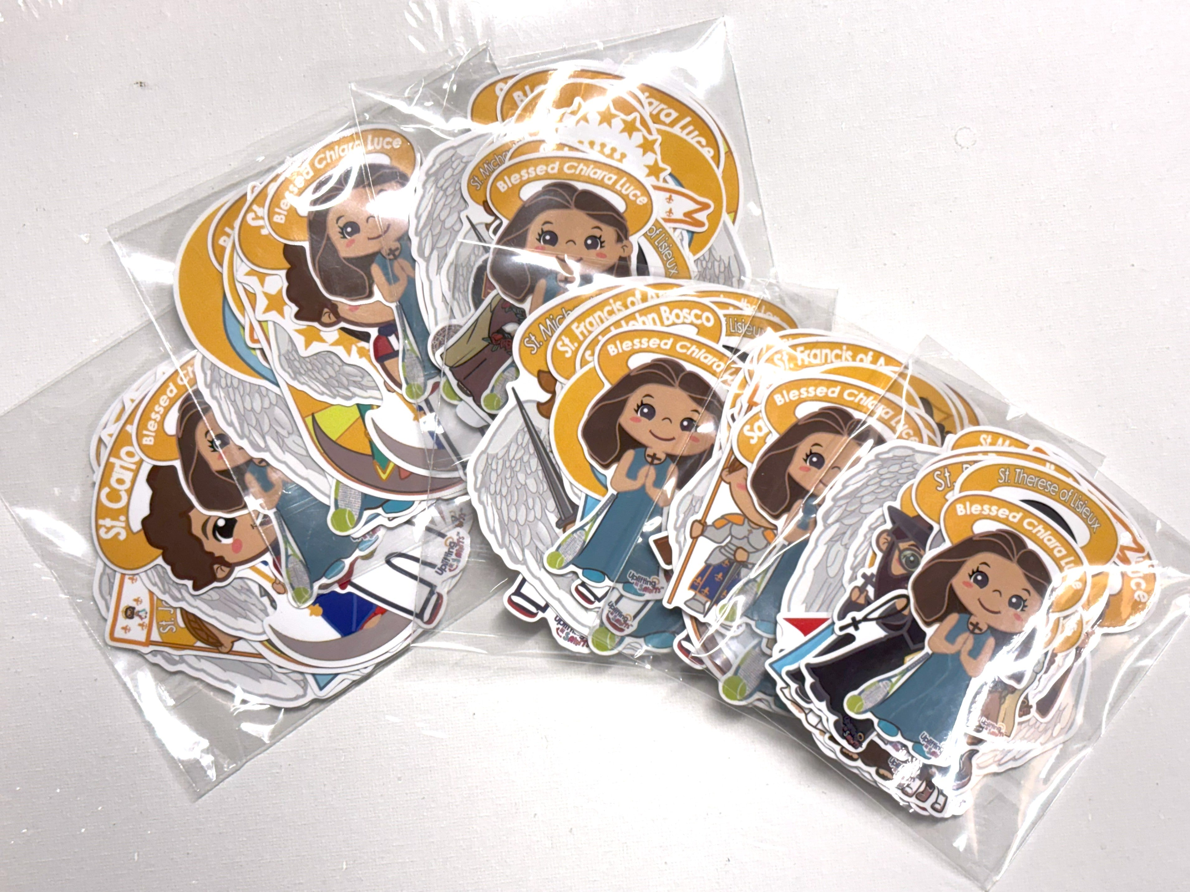 Bundle of Joy: 6 Packs of  24 Lil Saints Stickers (Bulk of 144 Stickers Total)