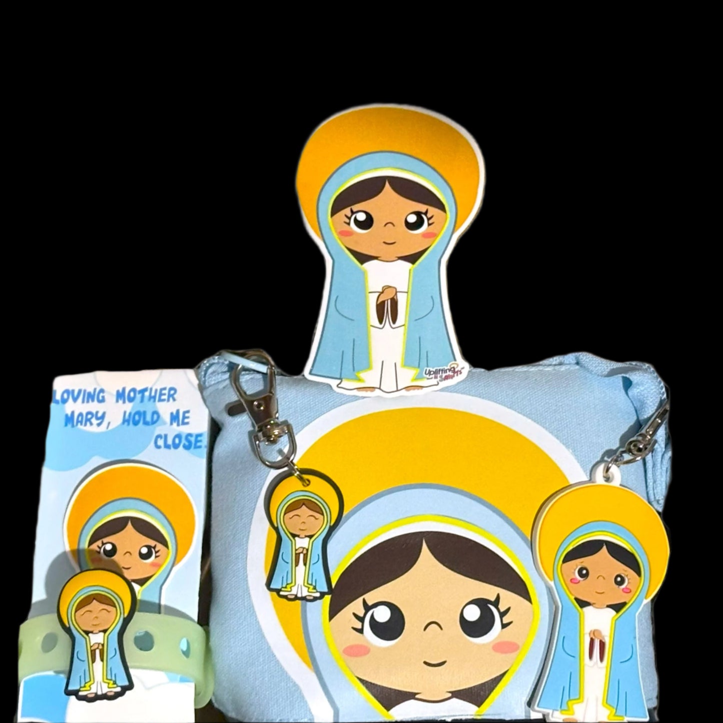 Personalized extra cute Gift Box: Virgin Mary or Jesus Collection for First Communion, Confirmation, or Baptism