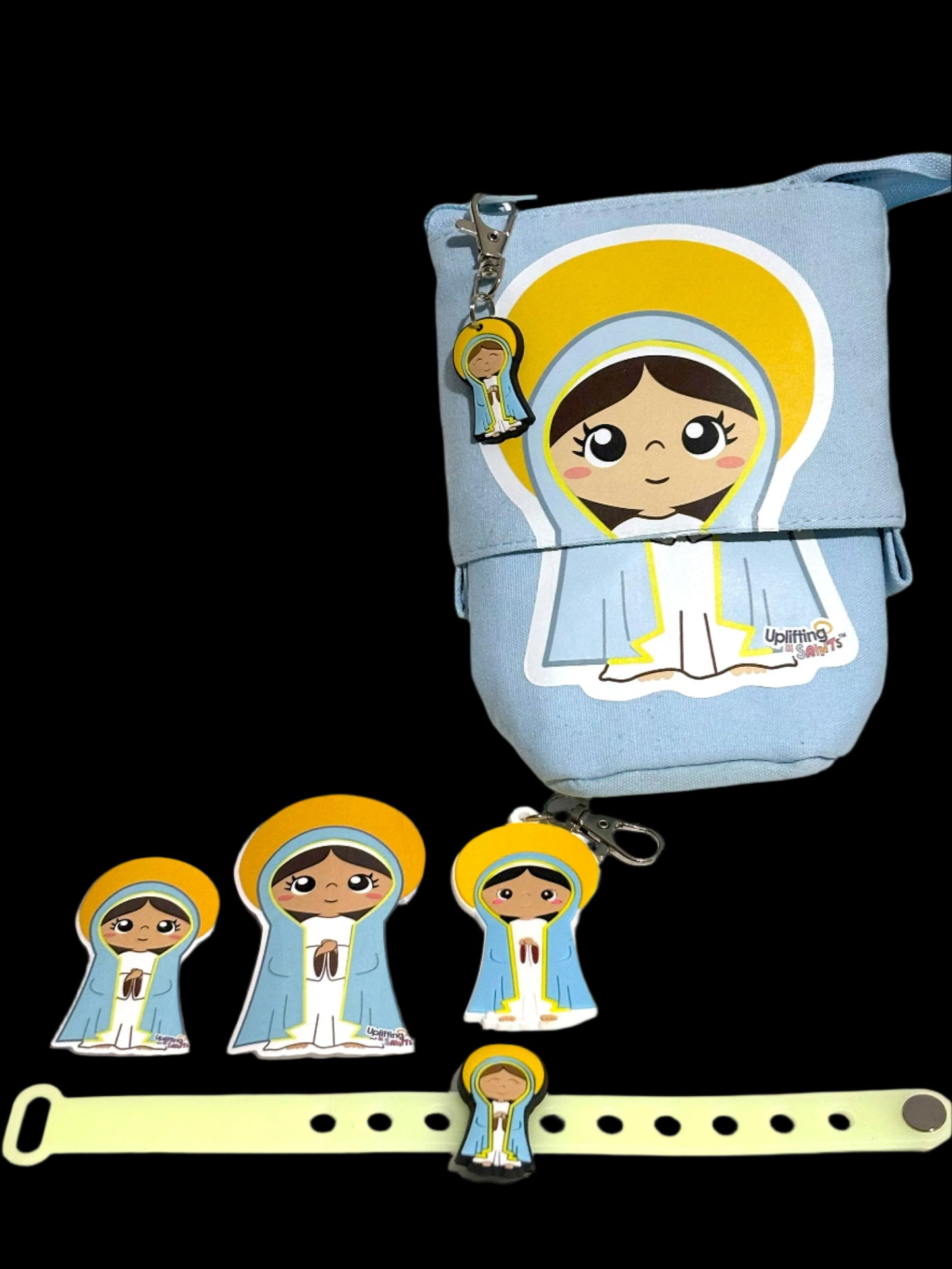Personalized extra cute Gift Box: Virgin Mary or Jesus Collection for First Communion, Confirmation, or Baptism