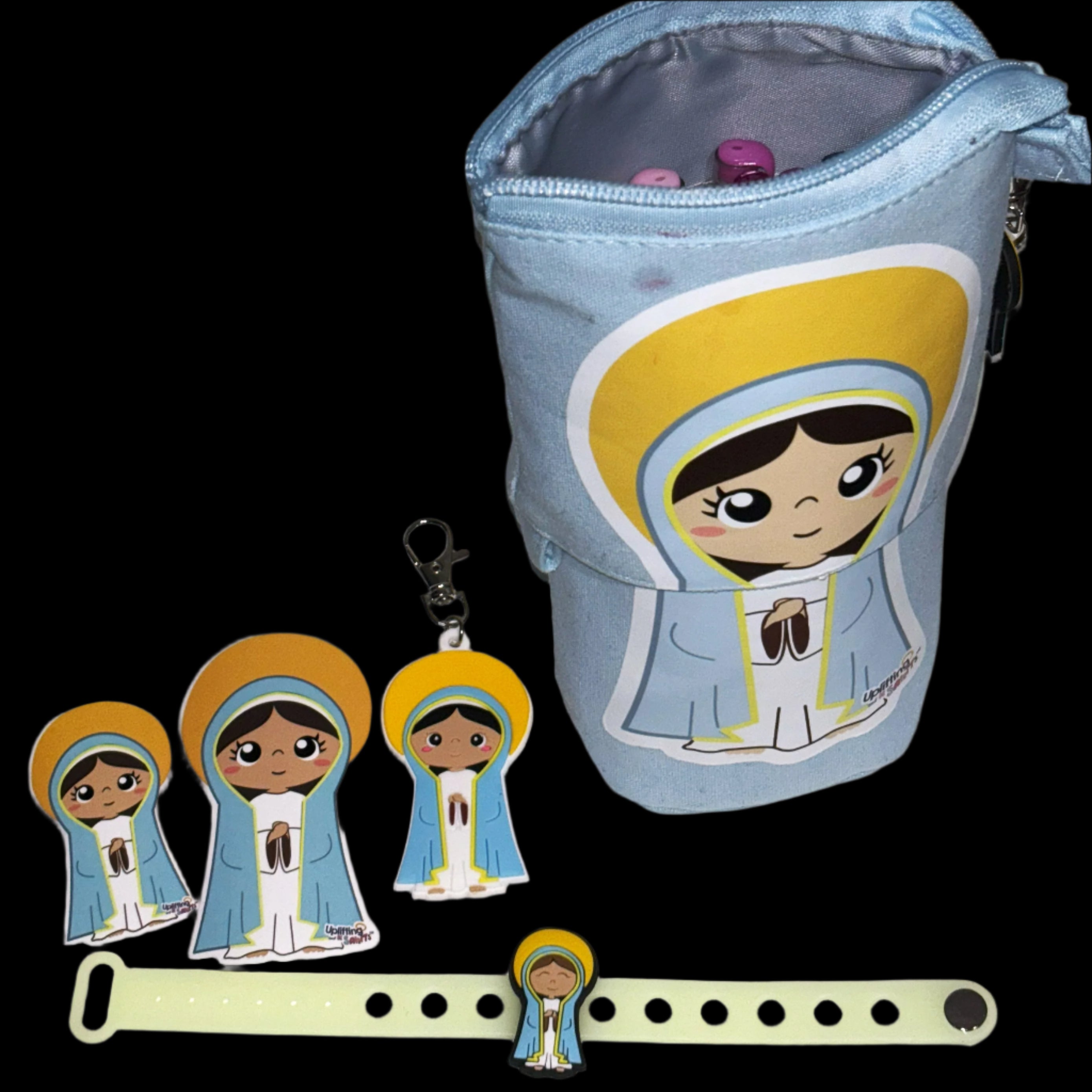 Personalized extra cute Gift Box: Virgin Mary or Jesus Collection for First Communion, Confirmation, or Baptism