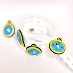 VBS Compass Bracelet perfect for True North  . Crocs Style Bracelete.  Soft touch PVC Charms and Silicone Bracelet
