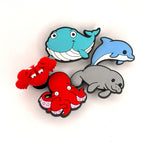 VBS Bracelet perfect for Scuba  . Crocs Style Bracelete.  Soft touch PVC Charms and Silicone Bracelet