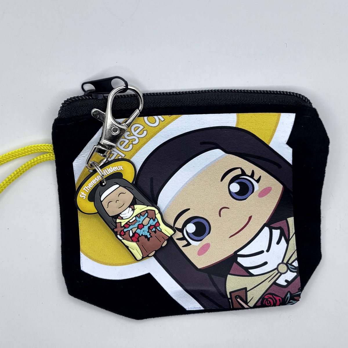 Felt Pouch with Matching Keychain Uplifting Lil Saints