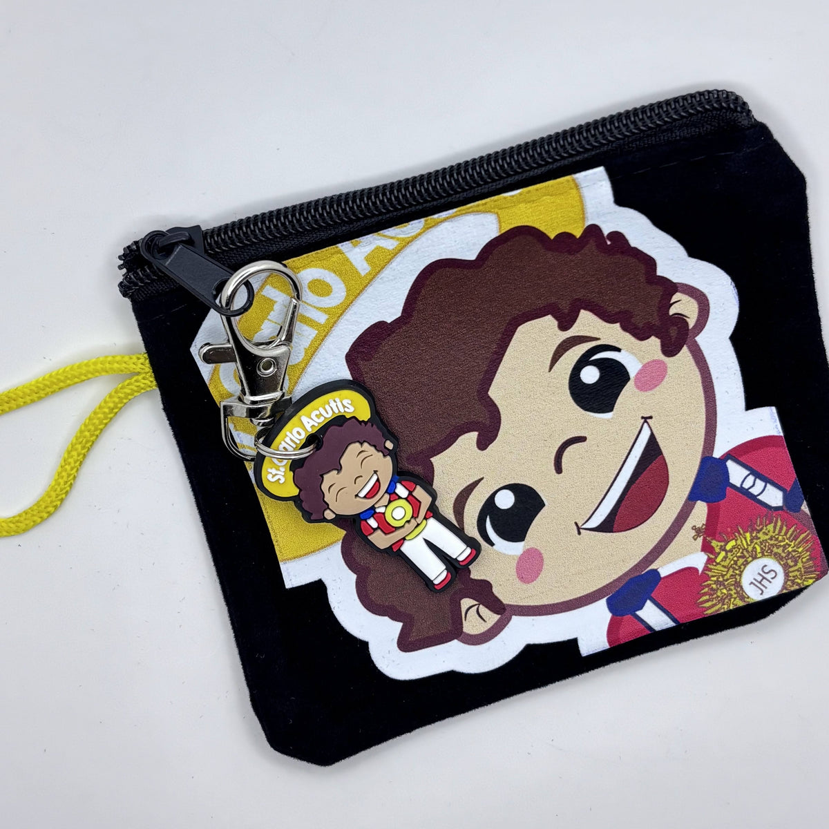 Felt Pouch with Matching Keychain Uplifting Lil Saints