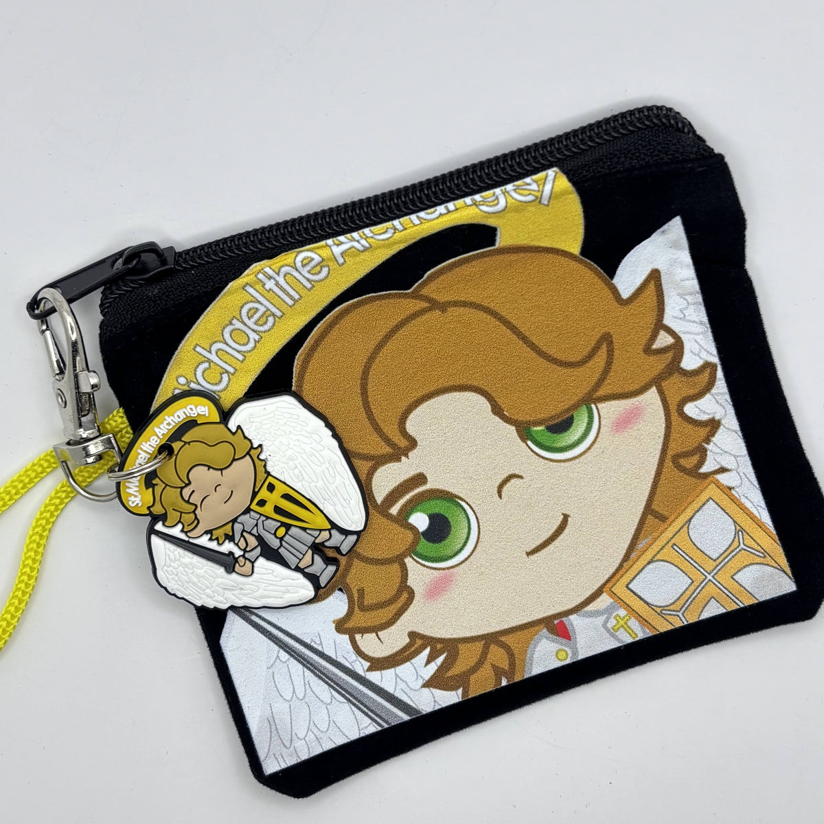 Felt Pouch with Matching Keychain Uplifting Lil Saints