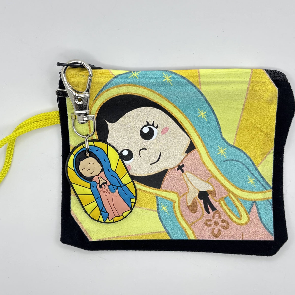 Felt Pouch with Matching Keychain Uplifting Lil Saints