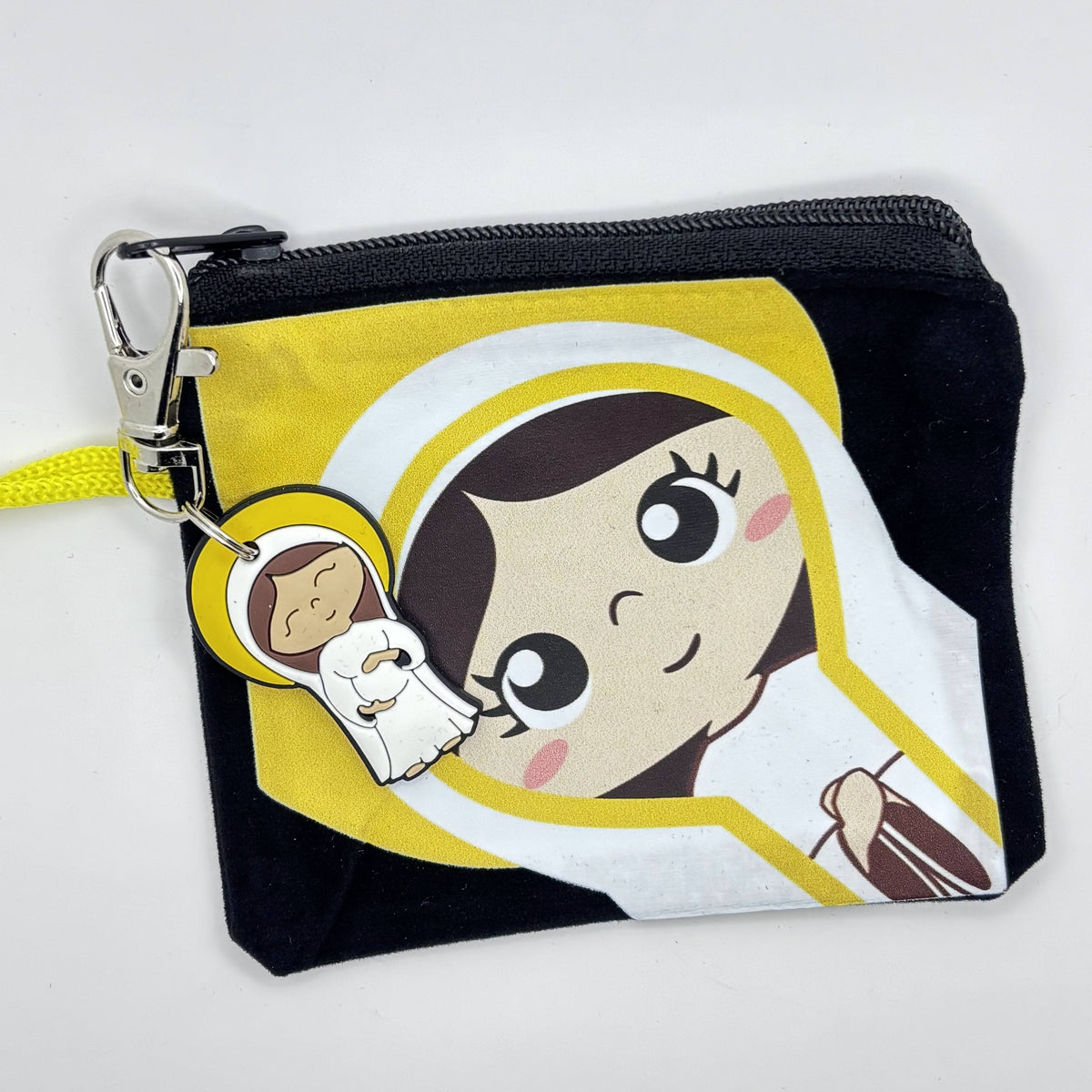 Felt Pouch with Matching Keychain Uplifting Lil Saints