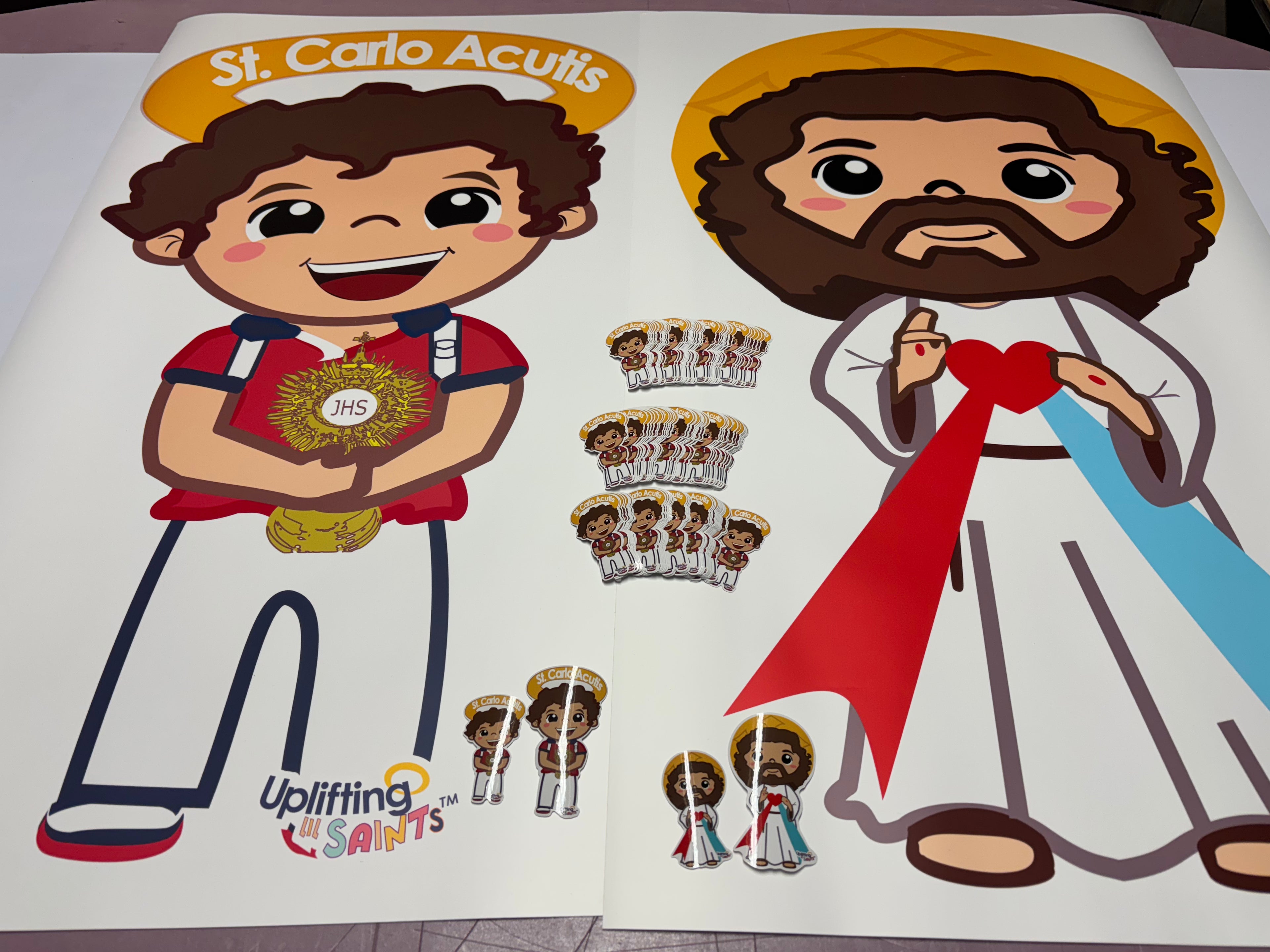 Carlo Acutis Canonization Pick your Bundle, Posters/Stickers Lil Saint Carlo Acutis Stickers and free shipping