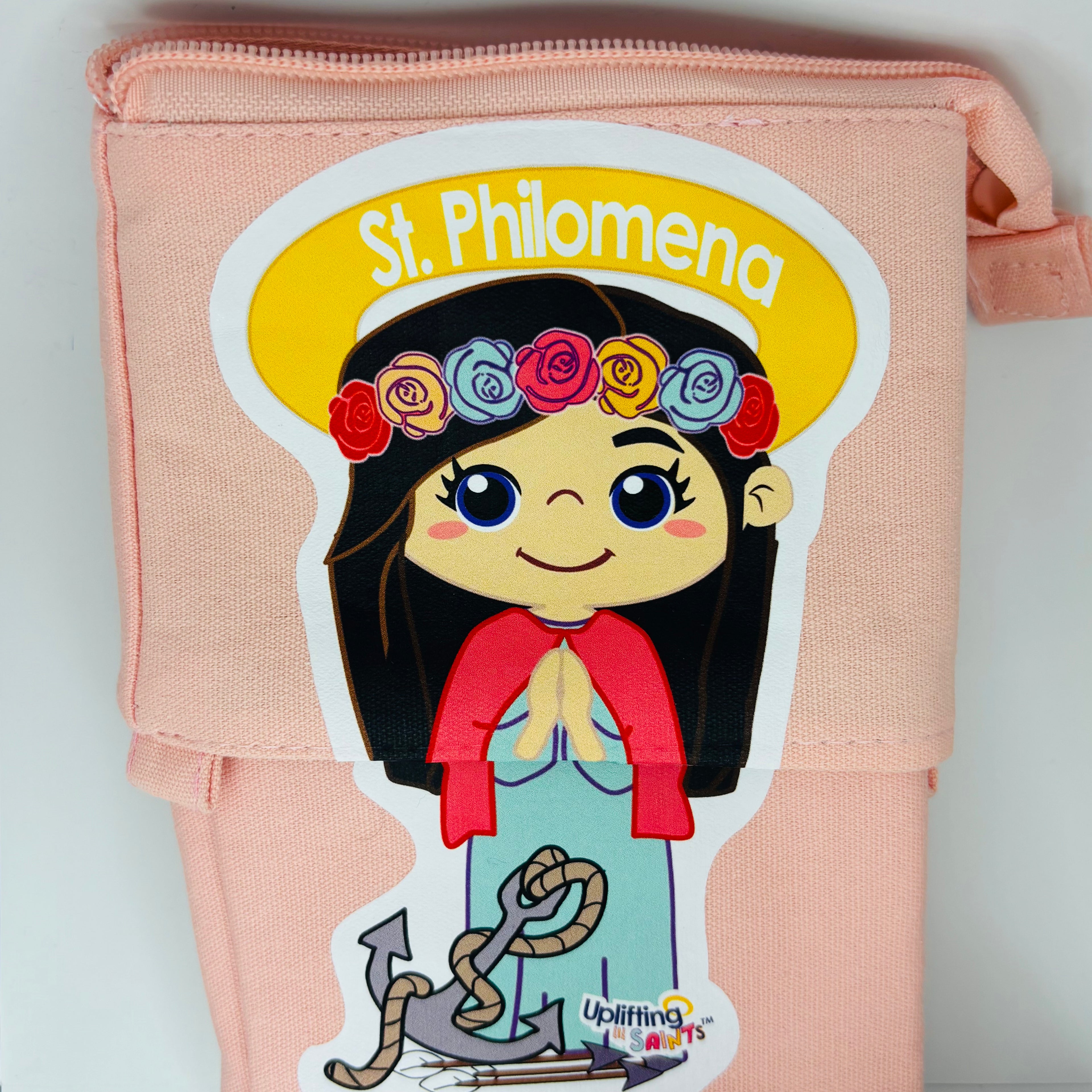 Telescopic Pencil bag canvas with Zipper, Uplifting Lil