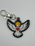 Uplifting Lil Holy Spirit KeyChain.  Acrylic and Resine Small Key Chain