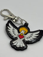 Uplifting Lil Holy Spirit KeyChain.  Acrylic and Resine Small Key Chain